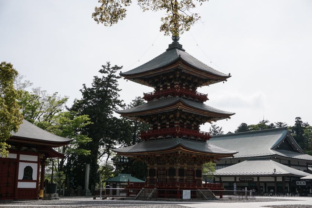 Three-storied pagoda at Shinsho-ji Temple in Narita